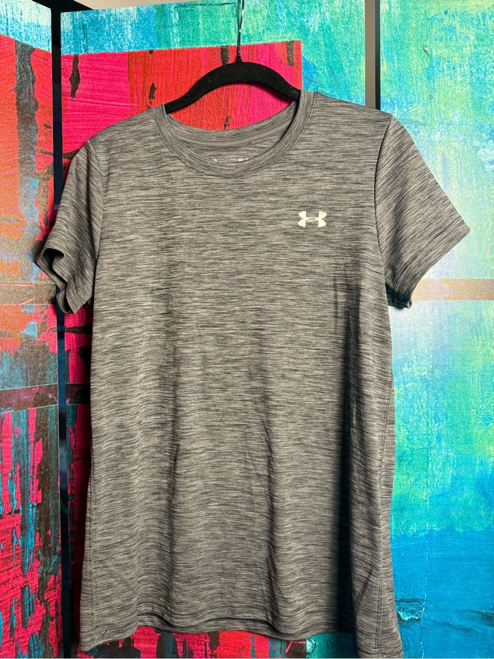 Under Armour Women’s Gray Heather Short Sleeve Performance Tee